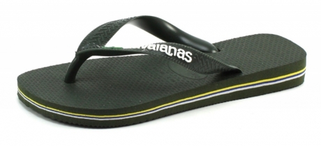 Havaianas slippers Kids Brasil logo Olive HAV30